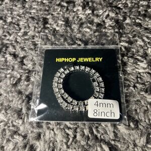 Hip-Hop Jewelry Tennis Bracelet 4mm, 8 Inch Fashion Jewelry‎ New In Package